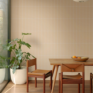Carreaux de fond pour magasin de vêtements Maillard Café Bande de couleur unie pour cuisine et salle de bain Carrelages pour B & B - Product Image 1