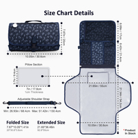 Nouveau sac à langer extensible de haute qualité avec tapis à langer sac à langer pour soins de bébé