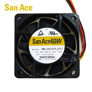 พัดลมระบายความร้อนแบบแกน SANYO DENKI San Ace รุ่น 9WL0624P4J001 ขนาด 60*60*25 มม. 24V DC 4.56W 0.19A 38.8CFM 8650 รอบต่อนาที สำหรับเซิร์ฟเวอร์และอุปกรณ์โทรคมนาคม - Product Image 1