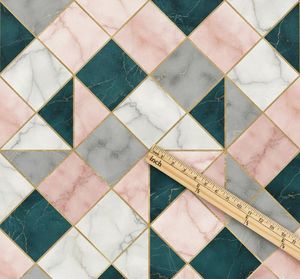 Tela de Tapicería con Patrón de Mármol de Vinilo de Diseño, por Metro, Textil Contemporáneo Inspirado en Piedra para Restauración de Muebles - Product Image 4
