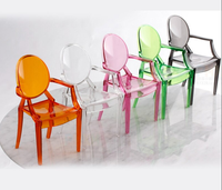 Chaises de fantômes en acrylique pour enfants avec bras de salle à manger de mariage de haute qualité pour événements
