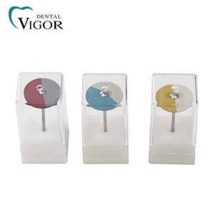 Equipo de Laboratorio, Rueda de Pulido de Goma de Doble Color, 1 Pieza, Pulidores de Diamante de Dos Colores para Laboratorio Dental - Product Image 1