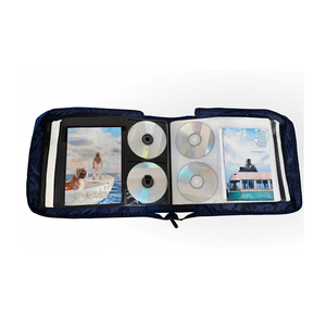 Étui de rangement portable pour <span class=keywords><strong>DVD</strong></span> et CD avec logo personnalisé, design élégant, classeur, porte-cartes, album avec pages de titre extra larges - Product Image 4