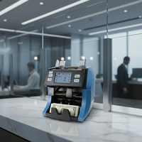 Máquina clasificadora de billetes al por mayor BS-2090 2CIS con dos compartimentos, clasificación multimoneda y captura de número de serie, venta directa de fábrica.