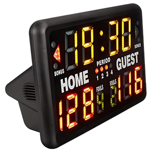 Tableau de scores portable avec écran LED pour le basketball, le volley-ball, la lutte, chronométrage et enregistrement des scores, avec support - Product Image 1