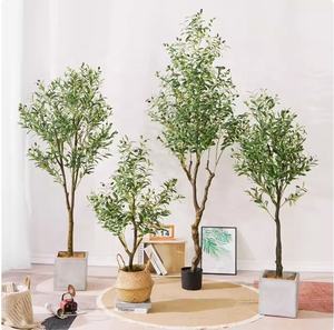 Arbre d'<span class=keywords><strong>olivier</strong></span> artificiel de style européen, décoration nordique pour la maison, design esthétique minimaliste, grand bonsaï artificiel - Product Image 4