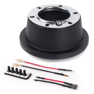 Support de moyeu de volant en aluminium noir à 4 trous pour Ford Mustang, mise à niveau et rénovation - Product Image 5