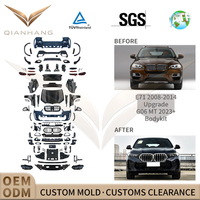 Kit de Carrosserie pour Voiture : Pare-chocs Avant et Arrière, Calandre, Capot, Ailes – Conversion E71 vers G06 Style Sport