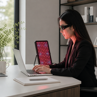 Lampe de luminothérapie rouge ultra-mince OEM ODM 470nm 660nm 850nm pour le soin de la peau du visage à domicile