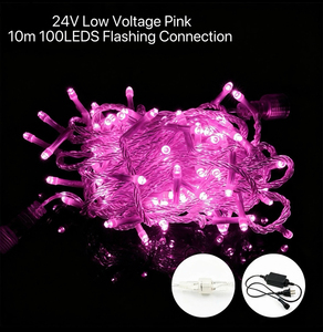 ไฟ LED สายยาว 24V สำหรับภายนอกอาคาร กันน้ำ พร้อมรีโมทคอนโทรล พลังงานแสงอาทิตย์ สำหรับตกแต่งต้นไม้ ไฟกระพริบสำหรับคริสต์มาส - Product Image 5