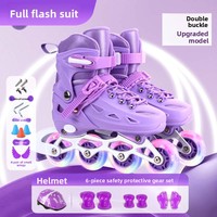 Ensemble de patins à roulettes pour enfants ZHOYA pour garçons et filles, patins en ligne pour débutants avec roues en PU/PVC, coque en PU+maille, livraison directe