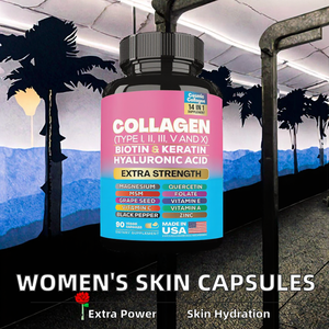 แคปซูลคอลลาเจนมัลติวิตามิน OEM สูตรเฉพาะสำหรับแบรนด์ส่วนตัว จัดหาแบบขายส่ง รับผลิตตามสัญญา โรงงานผลิตโดยตรง - Product Image 2