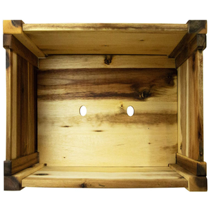 Jardinière <span class=keywords><strong>en</strong></span> <span class=keywords><strong>bois</strong></span> d'acacia, forme rectangle <span class=keywords><strong>pour</strong></span> jardin, patio ou fenêtre, 17x9.7x7 pouces - Product Image 6
