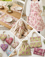 Tissu Popeline 100% Polyester Imprimé Motif Floral Séchage Rapide pour Robe, Textile de Maison et Jouets pour Filles, Respirant et Écologique