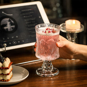 Verres à vin à long pied en cristal sculpté à la main, style <span class=keywords><strong>français</strong></span>, grands gobelets, verres à cocktail, vente en gros - Product Image 6