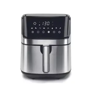 Home Kitchen Non-Oil 8 Liters Large Capacity Stainless Steel Smart Wifi Deep Oven Air-fryer 6L 7L 7.5L 8L Digital Air Fryer