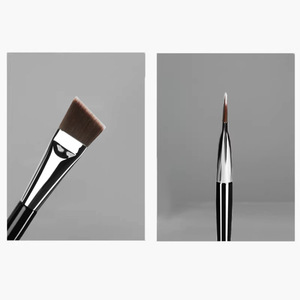 Custom Made Influencer Style Flat Top <b>Foundation</b> Brush With Angled Tip For Makeup Artists - Product Image 1