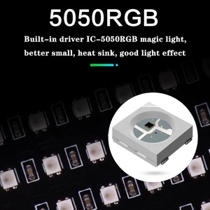 Panel de píxeles RGB, pantalla de visualización programable DIY, 8x8, 8x32, 16x16, WS2812, SK6812, DC5V, WS2812bLed, matriz Flexible - Product Image 5