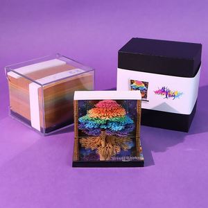Tree Life 3D Pop-Up Eco-friendly Handmade Sticky Notes Gift Ornament 2026 Creative Paper Sculpture <b>Calendar</b> Bilingual Convenient - Product Image 4
