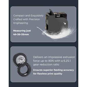 Kit de Extrusora Creality Hi 80N con Diseño de Doble Engranaje y Sensor de Falta de Filamento Integrado, Accesorio para Impresora 3D de Material Plástico - Product Image 5