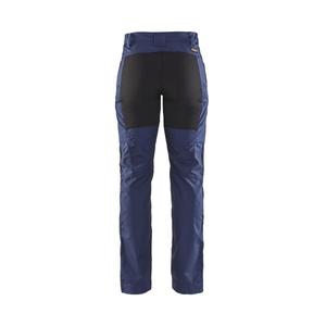 BLAKLADER - 715918458999C34 Pantalones de servicio para mujer elásticos Azul marino/Negro-PANTALÓN DE TRABAJO EAN 7330509499375 - Product Image 2
