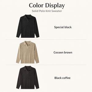 <span class=keywords><strong>Maglione</strong></span> Old Money da <span class=keywords><strong>Uomo</strong></span>, Pullover Invernale in Lana Merino, Maglioni Premium in Lana Lavorata a Maglia, Collo a <span class=keywords><strong>Polo</strong></span>, Manica Lunga - Product Image 2