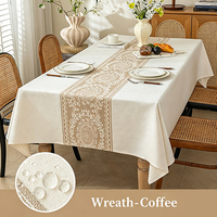 Nappe en lin (vente en gros sur mesure) – Housse rectangulaire robuste, imperméable, anti-taches et résistante à la chaleur pour mariages, dîners et hôtels