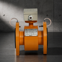 Explosion Proof Electromagnetic Flow Meter ATEX Approved ±0.5% Accuracy Flanged 316L for Petrochemical Oil Gas Corrosive Liquid