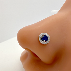 Piercing de Nariz al por Mayor para Mujer, de Cobre con Circonita Cúbica, Barra de Acero Inoxidable de 20G en Forma de L, Joyería para Piercing de Nariz - Product Image 3