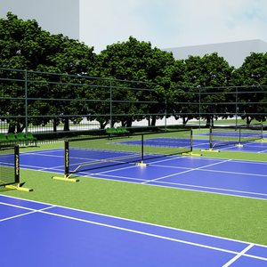Hệ thống lưới cầu lông <span class=keywords><strong>pickleball</strong></span> chuyên nghiệp di động, chân đế kim loại bền, kèm túi đựng, màu đen, 670x91cm, dùng ngoài trời cho người lớn, có thể tùy chỉnh - Product Image 6