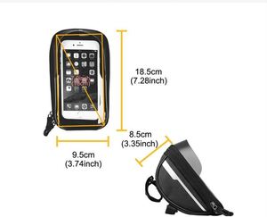 Trend OEM/ODM Waterproof Black TPU + Composite Carbon Polyester <b>Bicycle</b> <b>Frame</b> Bag for Outdoor Cycling Top Tube Cycling Pockets - Product Image 2