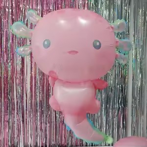 Globo de Aluminio Axolotl (<span class=keywords><strong>Ambystoma</strong></span> Maculatum) Mate Mylar Temática Oceánica Reciclable Impreso en 6 Colores para Fiestas Infantiles - Product Image 6