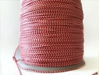 FUNADAIKO haute qualité 1.0mm ligne rouge et blanche 8 ligne PE tressée pour crochet de pêche crochet d'assistance accessoires de poisson leurre en vrac