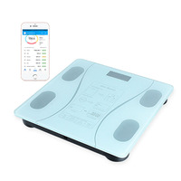 Balance connectée sans fil pour la mesure de la graisse corporelle, capacité 180 kg, avec application mobile