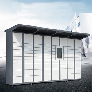Ngoài Trời Không Thấm Nước Giao Hàng <span class=keywords><strong>Locker</strong></span> Với Khóa Điện Tử Thông Minh Lưu Trữ <span class=keywords><strong>Locker</strong></span> Hệ Thống Tự Phục Vụ Kim Loại Tự Động Bưu Kiện <span class=keywords><strong>Locker</strong></span> - Product Image 6