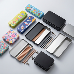 Muestras gratuitas de envases rectangulares de hojalata con bisagras, reciclables, aptos para alimentos, para almacenamiento de matcha y USB. - Product Image 6