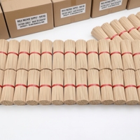 Dupa Bambu Organik Ramah Lingkungan - Dapat Disesuaikan, Dupa Religius Cina, Halus Rata 1.3*39.5mm, Laris Manis