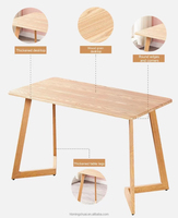 Ensemble de table et fauteuils de salle à manger en cuir PU de luxe, style Mid-Century Modern, pour appartement et atelier