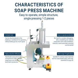 Machine automatique de marquage et d'impression de savon en barre pour toilettes et bains, avec logo, formes variées - Product Image 2