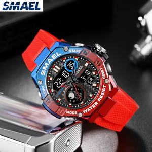Reloj Deportivo SMAEL 8068, Digital y Analógico, Cronómetro, Alarma, Resistente al Agua 50 Bar, Correa de Plástico, para Hombre y Mujer - Product Image 2