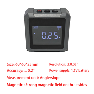 Прецизионный промышленный цифровой уровень с разрешением 0.2, магнитным основанием, питанием от батареи, из материала ABS, для выравнивания столешниц, CE - Product Image 5