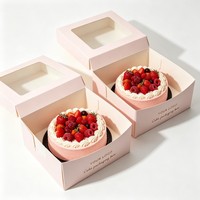 Boîtes à gâteaux en papier encre de soja en gros, vente chaude, boîtes à gâteaux de haute qualité, boîtes à gâteaux écologiques pour boulangerie