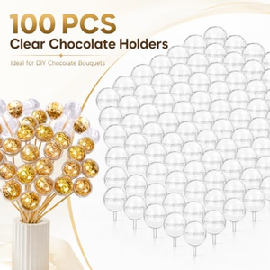 Porte-fleurs en chocolat, couvercle rond transparent, gobelet à fleurs en acrylique, bouquet Ferrero pour la Saint-Valentin, matériel de bricolage, emballage de fleurs - Product Image 2