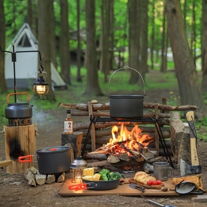 OUTNESTS Roestvrij staal Eendelig handmatig gasfornuis voor buiten kamperen met ontsteking Enkele brander Butaan <span class=keywords><strong>Mini</strong></span> draagbaar - Product Image 3