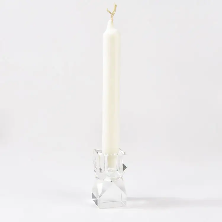 Bir hediye olarak özel Modern çevre dostu özel dekoratif mum tutacağı kristal cam