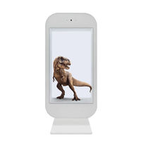 Écran tactile 3D grand format HD transparent avec caméra et micro pour usage intérieur (magasins, métros) - Prise en charge SDK, 10 points de contact, texte complet