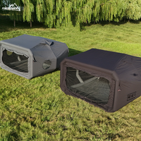 Tente de camping de luxe FR, tente capsule spatiale gonflable, tente en coton Oxford, tente pneumatique pour le camping en plein air, glamping, abri portable OEM
