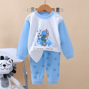 Wholesale Children's Clothes Autumn and Winter Children's Underwear Set Cotton Boy Underwear Sets Baby Pajamas Home Clothes