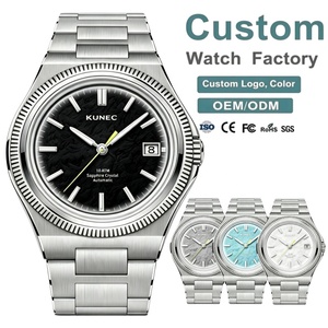 Luxury Custom Miyota 9015 Men's Ultra thin Automatic Mechanical <b>Watches</b> OEM Factory 316L Stainless Steel <b>Case</b> Sapphire Crystal - Product Image 1