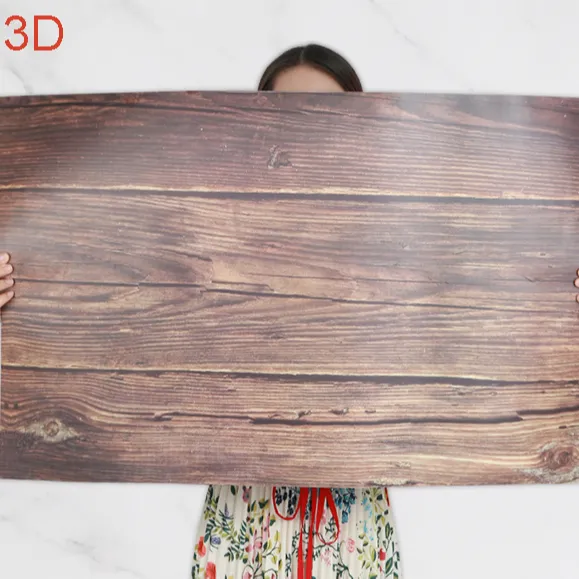 57*87cm 3d Photography Backdrop Wood Grain 2 Sided Waterproof Photo Background for Studio Photo
